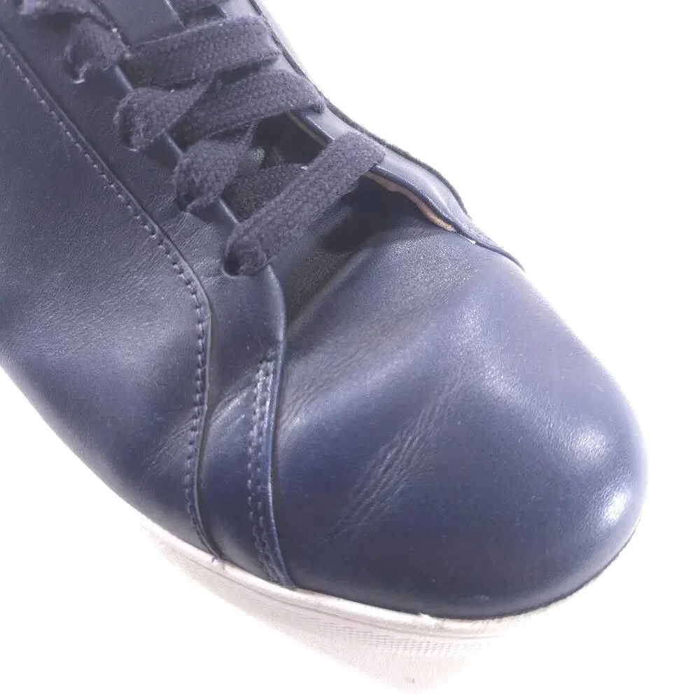 Fit Flop Lace Up Leather Sneaker Shoe Womens Size 8 SM3-826 Blue